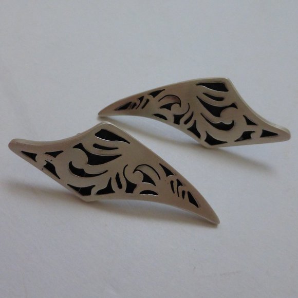 Sterling Silver Screw Back Earrings Mexico - Picture 2 of 7